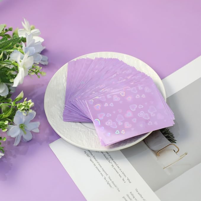 Penitue Photocard Sleeves, Holographic Foil Cover | Photocard Sleeves - Image 3