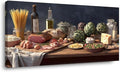 ZESTRILIA Italian Cuisine Food Still Life Wall Art, Rustic Mediterranean by Unknown