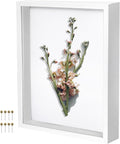 White 11x14 Shadow Box Display Frame, Premium Linen Backboard and Included by Unknown