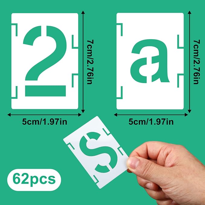 Augshy 2 Inch Letter Stencils for Painting - Image 2