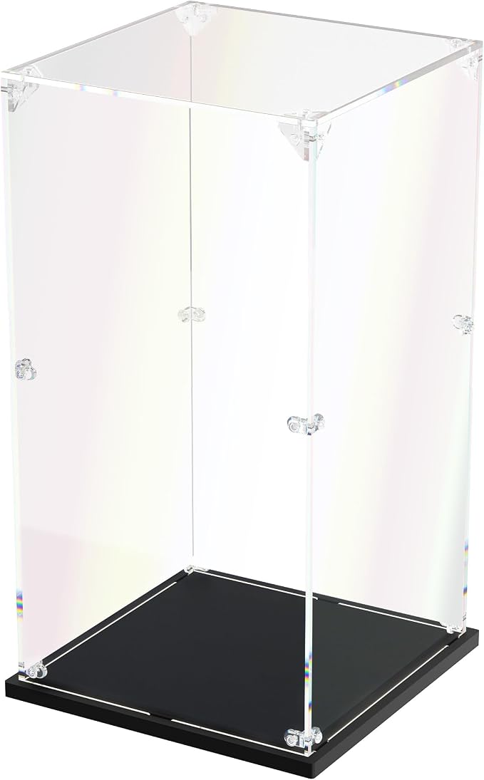 Clear Acrylic Display Case, Self-Assemble Showcase by dofopo