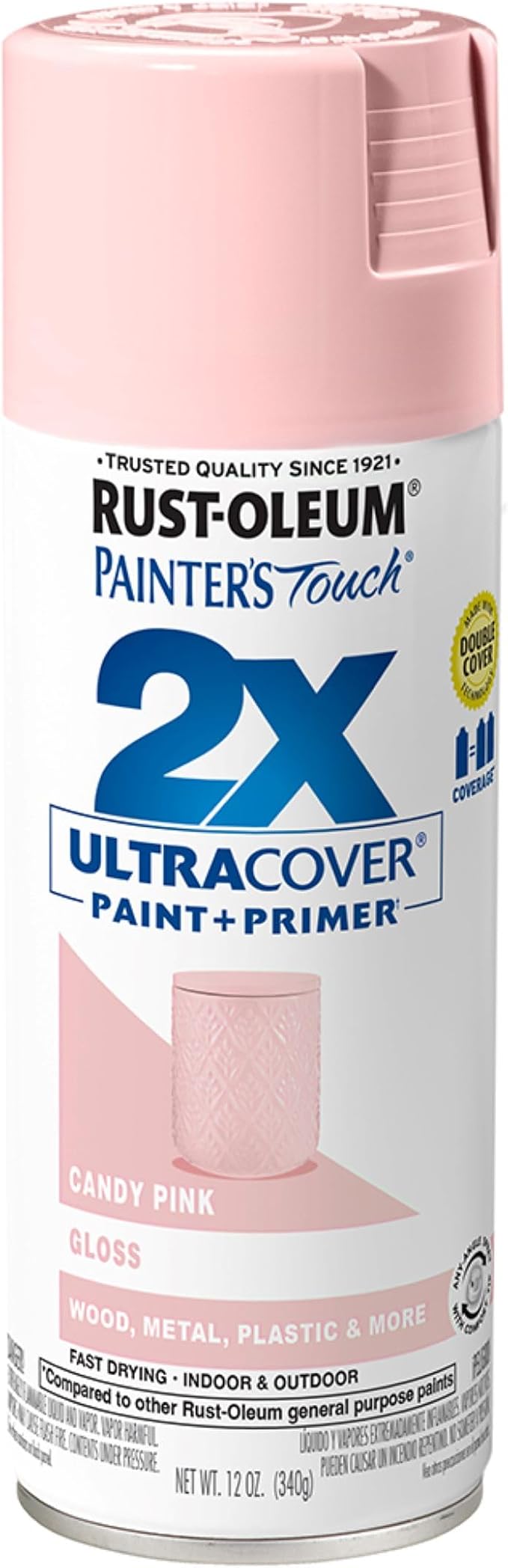 Rust-Oleum Painter's Touch 2X Ultra Cover Spray Paint, Gloss Candy Pink | by Rust-Oleum