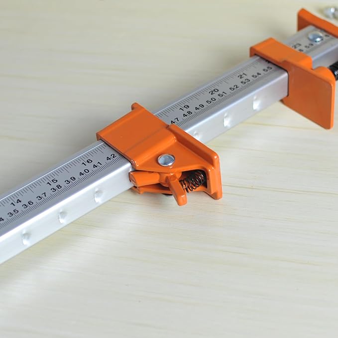 FEIRONG 48-inches Bar Clamps with 2-Pack, 330LB Load Limit with Built-in Ruler, 90° Angled Jaws for DIY Projects & Cabinet Installation