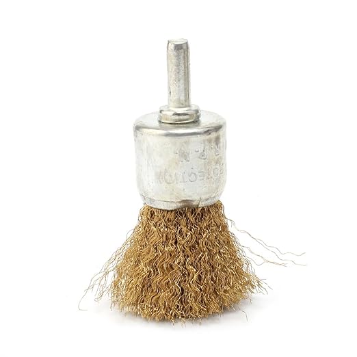 7pc Brass Wire polishing Brush Wheel & Cup Set brass cup brush with 1/4-Inch Shank 0.13mm true brass wire