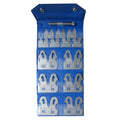 PEC Tools 1/64''-1/2'' Gauges 25-Piece Radius Gage Set,Industrial Tools with Holder