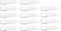 upsimples 14 Pcs 15" Acrylic Shelves by upsimples