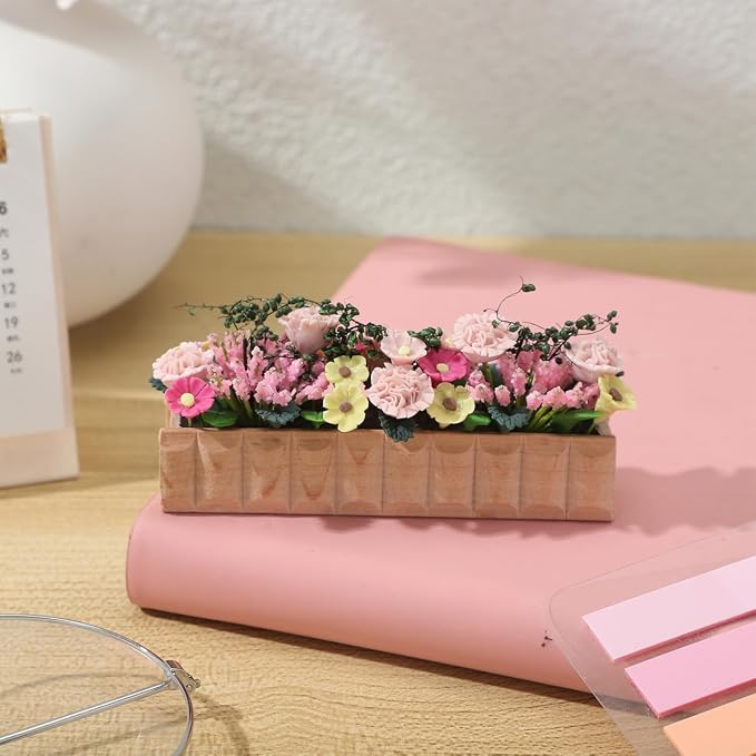 Abaodam Dollhouse Flowers Box, 1:12 Miniature Flowers - Image 8