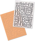 Happy Birthday Plastic Embossing Folders by On-Airstore