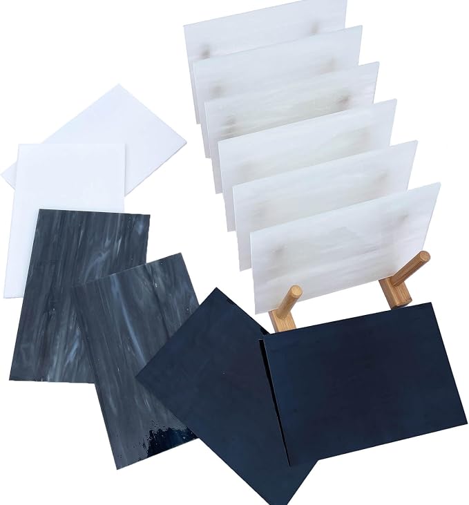 LITMIND 24 Sheets Stained Glass Variety Pack – Black & White Series 6 x 4 Inch - Image 3