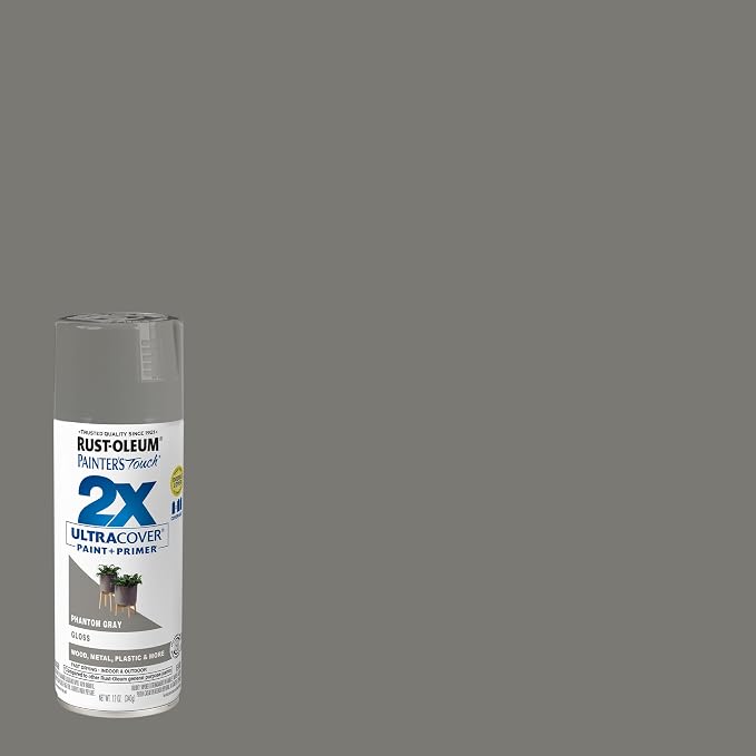 Rust-Oleum 372273- Painter's Touch 2X Ultra Cover Spray Paint, 12 oz, Phantom - Image 2