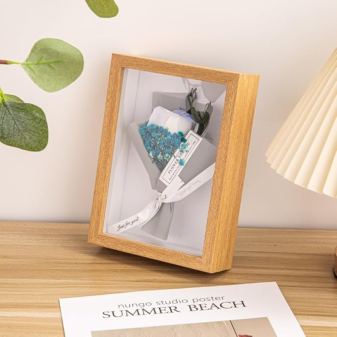 Shadow Box Frame, Rectangular Glass Display Case - Image 4
