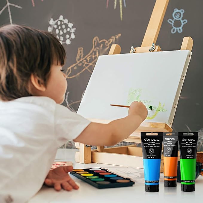 GOTIDEAL Acrylic Paint Champagne Flesh Tubes Non Toxic Non Fading, Rich Pigments - Image 5