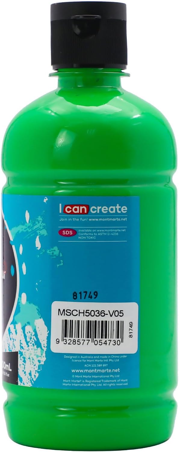 Mont Marte Signature Monastral Green Acrylic Paint, Semi-Matte Finish, Suitable - Image 3