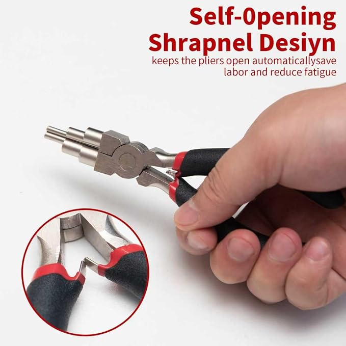 WISEUP Jewelry Pliers Set - 6 in 1 Bail Making Plier - Image 3