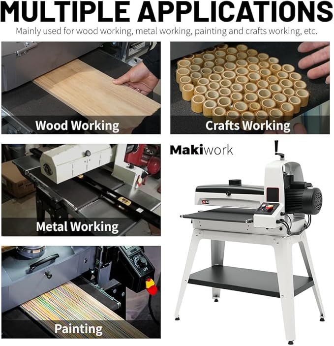 Drum Sander Feed Belt Conveyor - Compatible with JET JWDS-2244 Drum Sander, Silicone Carbide, 22-3/8" x 44", 100 Grit
