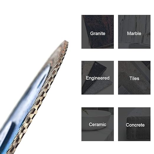 4 inch Super Thin Diamond Tile Blade Porcelain Saw Blade for Cutting Porcelain Tile Granite Marbles (4inch)