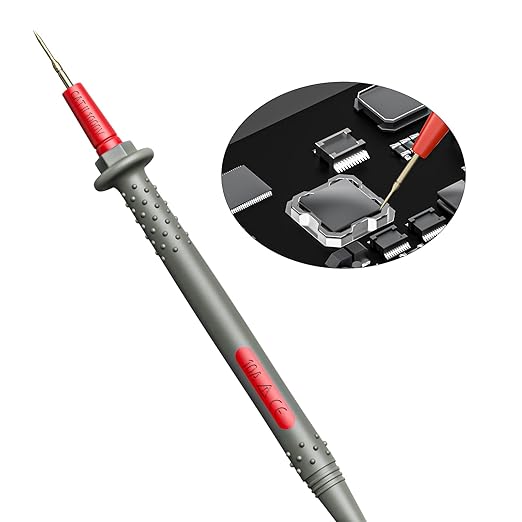 Goupchn Multimeter Test Leads Kit Banana Plug with Push On Alligator Clips Precision Sharp Probes Digital Electrical Test Probes 1000V 10A