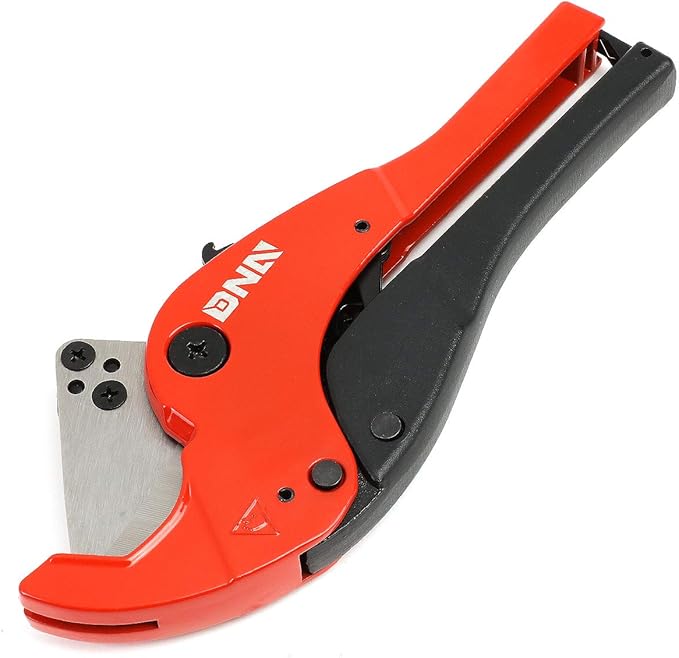 DNA Motoring TOOLS-00106 High-Leverage Ratchet Cutter, 1/8-7/8 Inches, PVC Pipe Cutter w/Stainless Steel Blades