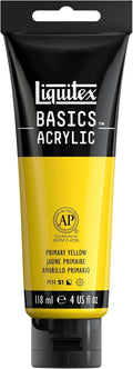 Liquitex BASICS Acrylic Paint, 118ml Tube, Primary Yellow by Liquitex