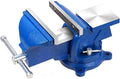 5" Heavy Duty Bench Vise with Anvil Swivel Table Top Clamp Locking Base