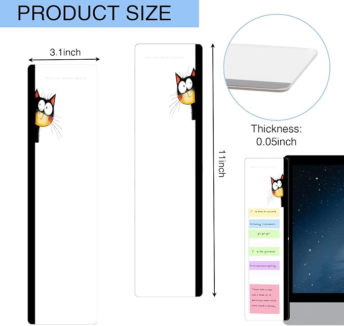 Office Desk Accessories 2pcs Multifunction Computer Monitor Memo Board - Image 2