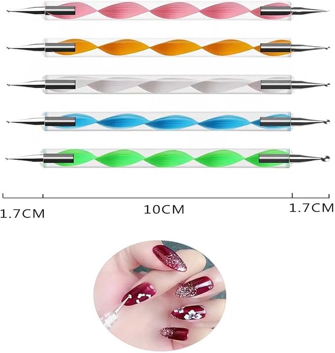 Polymer Clay Tools, Dotting Tools, Nail Art, Air Dry Clay, Sculpting Painting - Image 4