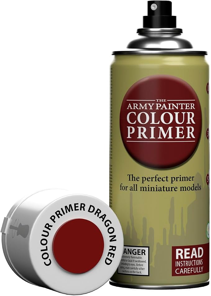 The Army Painter Colour Primer, Dragon Red Spray Paint, Resin and Plastic Primer by TheArmyPainter