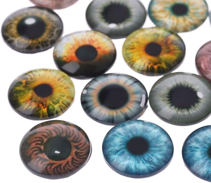 20Pcs Glass for Doll Eyes Animal Crafts Eyeballs for Dinosaur Eye Accessorie - Image 3