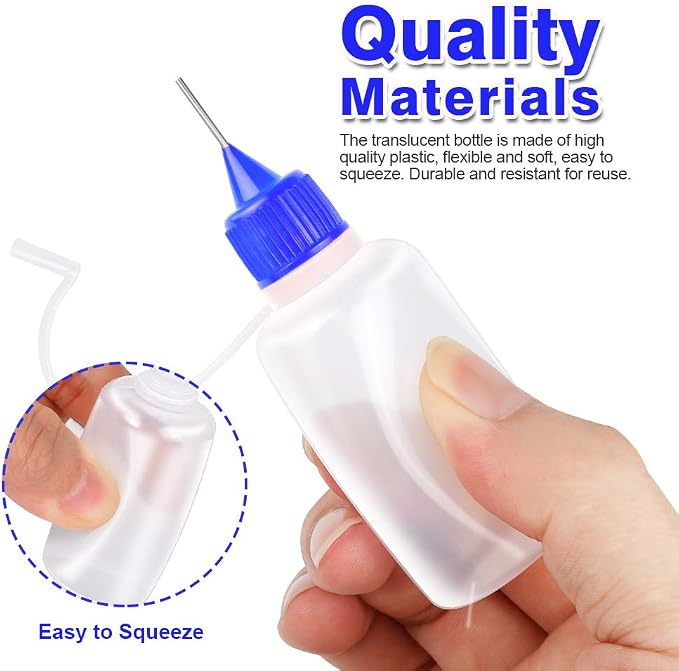 12pcs Precision Tip Applicator Bottles - Image 3