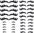 FINGERINSPIRE 40 Pairs Felt Eyelashes by FINGERINSPIRE