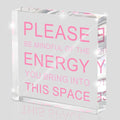 Please Be Mindful of The Energy Desk Sign by MUZRUYOU