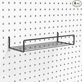 Pegboard Shelves, Peg Board Hooks, for Organizing Various Tools, 4 Packs, Black