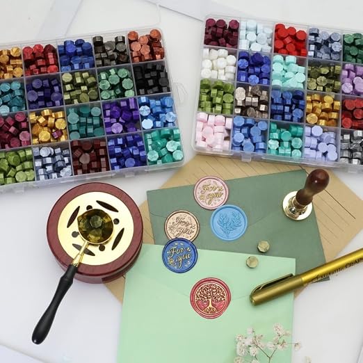 Wax Seal Kit, 48 Colors 1248 Pcs Sealing Beads, - Image 2