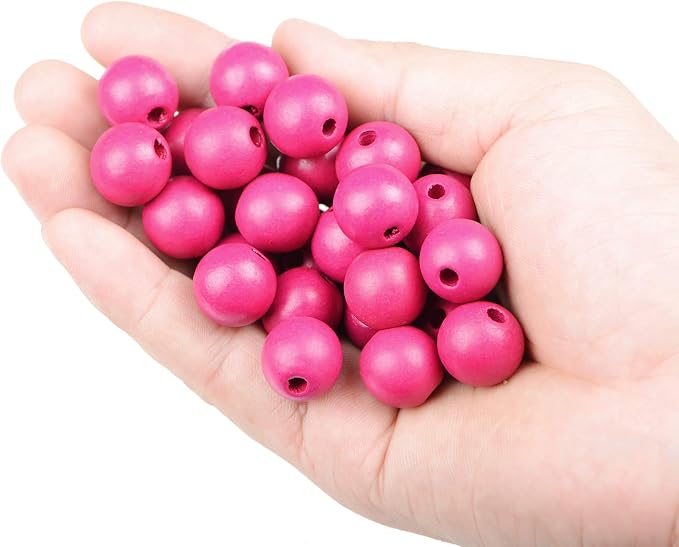 AD Beads Large Hole Wood Spacer Wooden Jewelry Making Bracelet Necklace - Image 5
