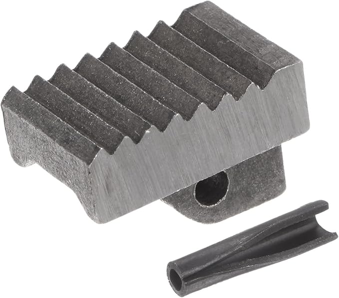 HARFINGTON Pipe Wrench Heel Jaw with Pin Assembly 10" Wrench Replacement Carbon Steel for 10" Adjustable Wrench