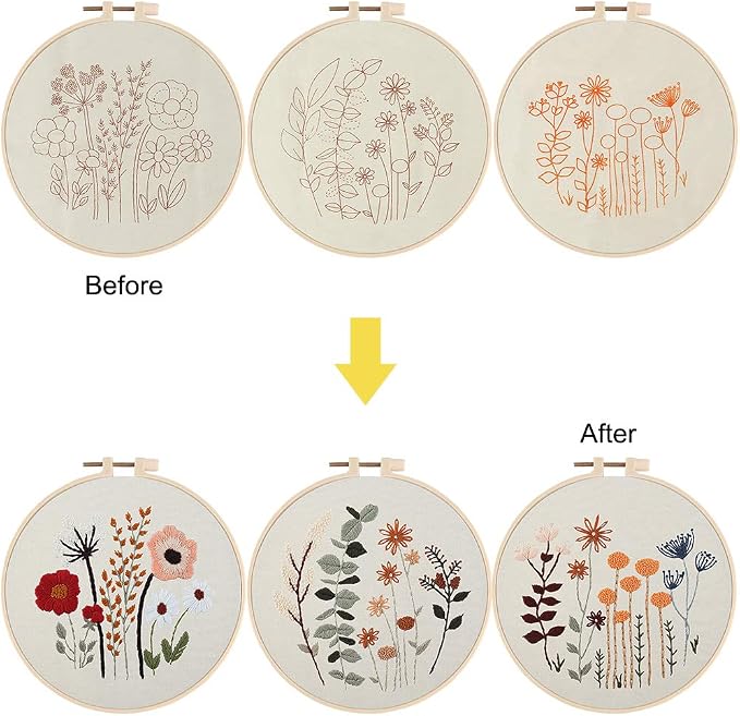 Uphome 3 Pack Embroidery Starter Kit - Image 2