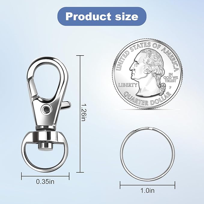 Logosophia 50 PCS Premium Keychain Making Kit - Image 3