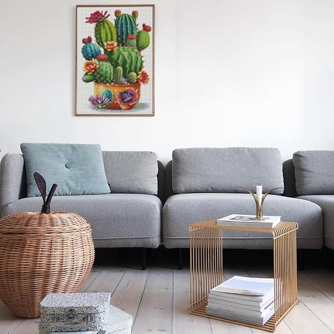 Succulent Stamped Cross Stitch Kits - Image 4