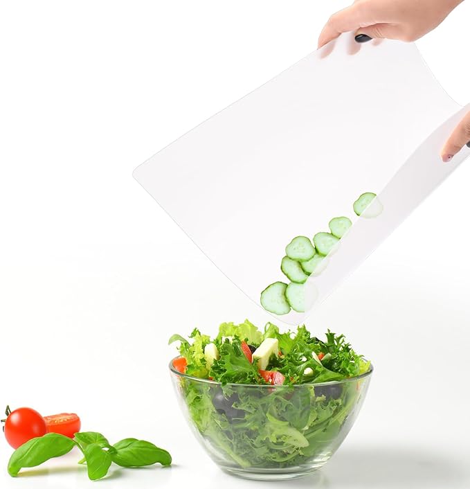ZENFUN 30 Pack Plastic Cutting Board Mats, Flexible Clear Cutting Mats 17 x 11 - Image 3
