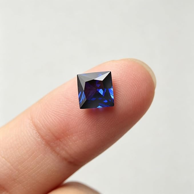 Royal Blue Deep Blue Sapphire Color Cubic Zirconia Loose Beads Unset CZ Stones - Image 3
