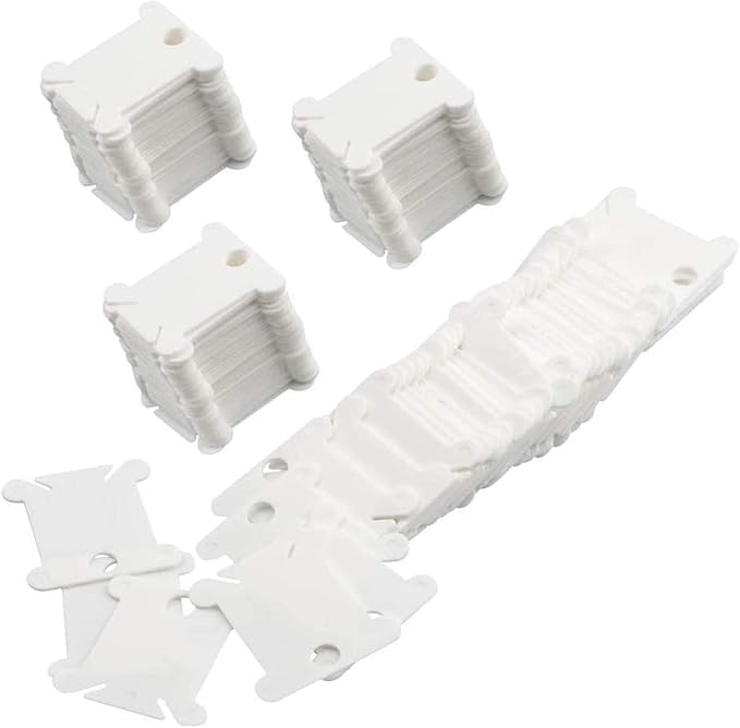 MUZHI Embroidery Floss Bobbins, Plastic Embroidery Thread Cards by MUZHI
