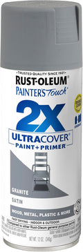 Rust-Oleum Painter's Touch 2X Ultra Cover Spray Paint, Satin Granite | Indoor by Rust-Oleum