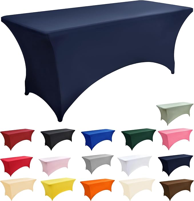 10-Pack 6ft Spandex Table Covers - Image 3
