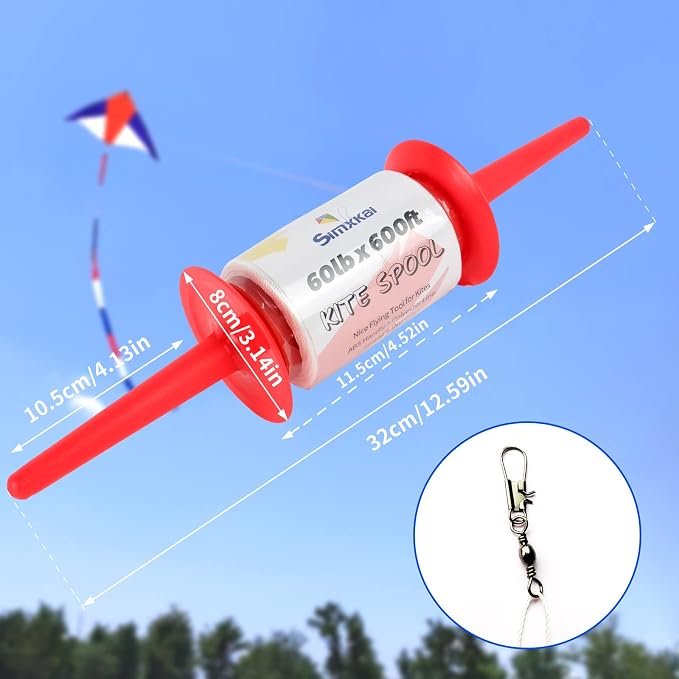 Simxkai Kite Spool, Reel Winder, Grip String Handle, 600 feet Twisted Line - Image 2