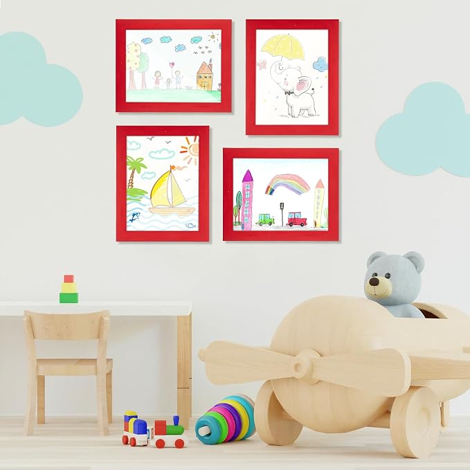 Kids Art Frames, 8.5x11 Front Opening Kids Artwork Frames Changeable, Holds 50 - Image 5