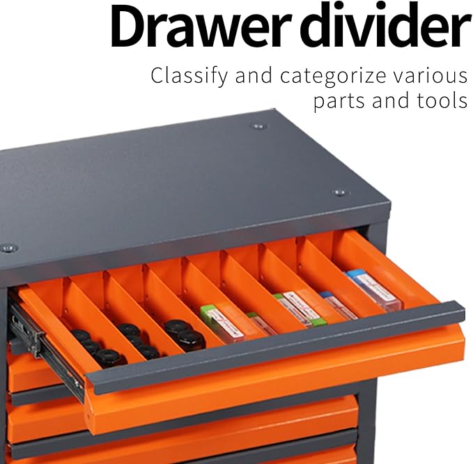 Drill Bit Dispenser Cabinet - 5 Drawers Drill Bit Organizer Cabinet | Drill Dispenser Organizer Cabinet Storage Size from 1/16" to 3/8" | Stackable Milling Cutter Storage Box for Drill Bit