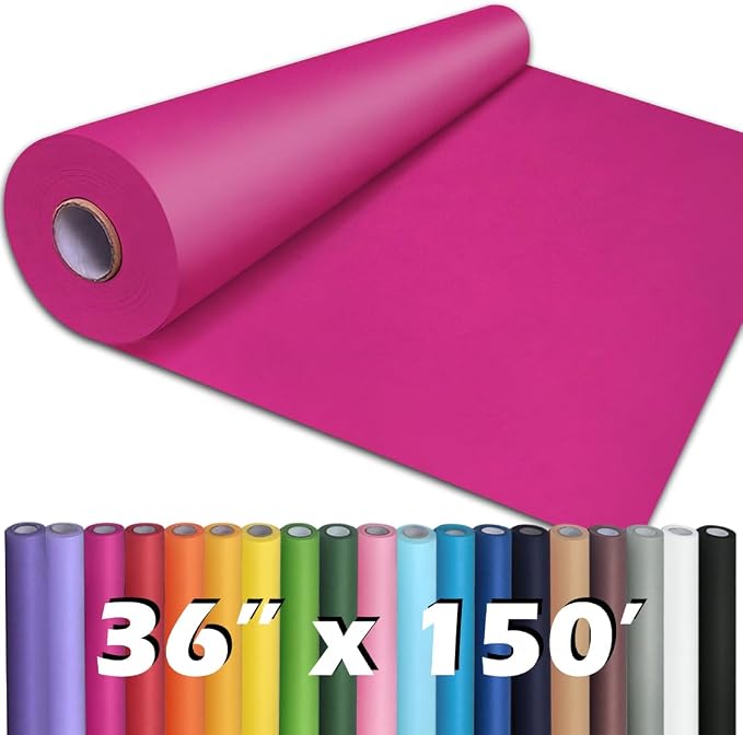 PerkHomy Rose Red Kraft Paper Roll 36" x 1 by PerkHomy