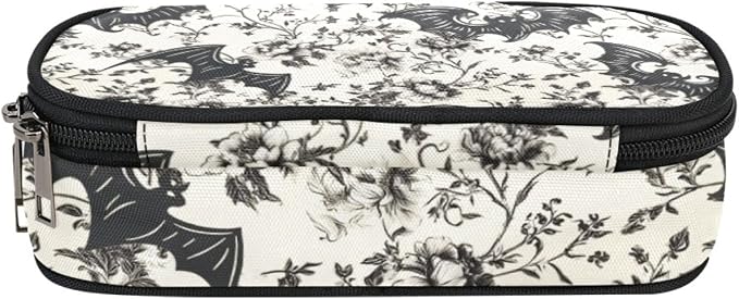ANANGTEE Bat Flowers Pencil Pouch Case - Image 6