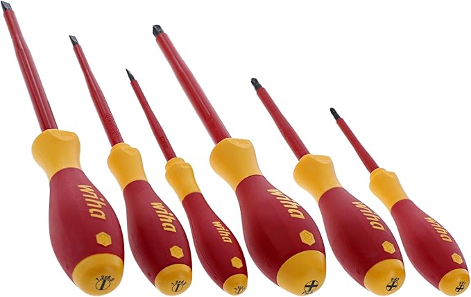 Wiha 32092 Slotted And Phillips Insulated Screwdriver Set, 1000 Volt