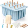 Popsicles Molds, MEETRUE 12 Pieces Silicone Popsicle Molds Easy-Release by MEETRUE